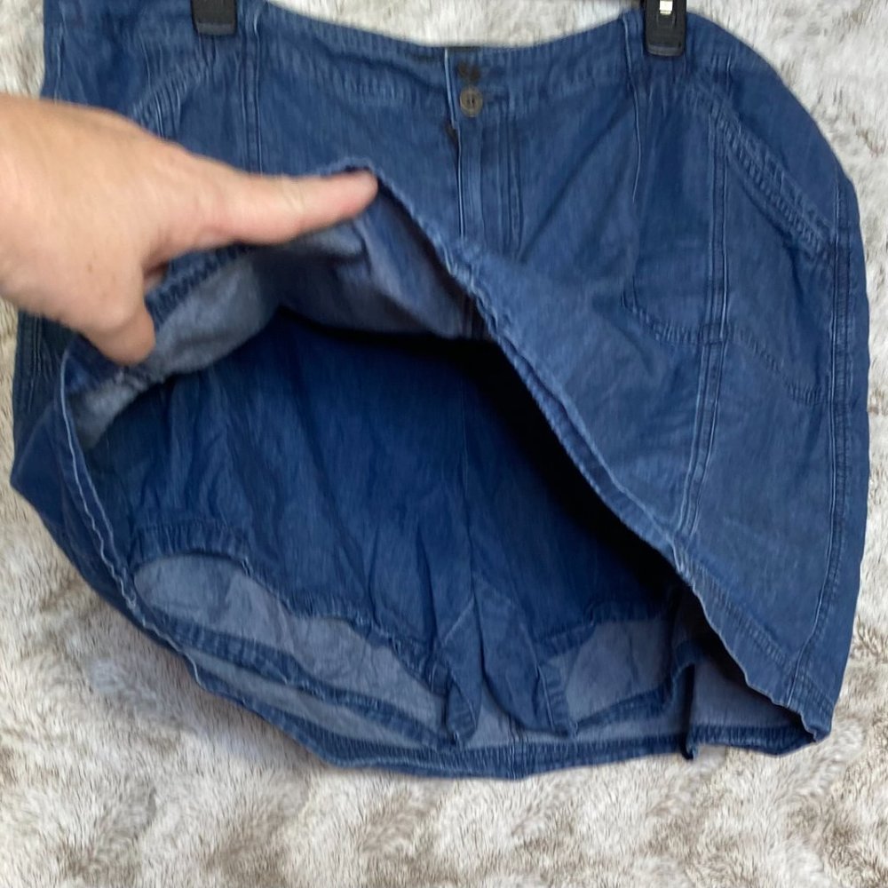 Venezia Denim Skirt Women's Skort Size 18 Mini - Picture 9 of 11